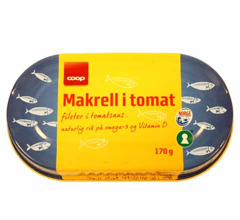 Makrell i tomat porsjonspakke