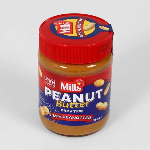 Mills peanut butter grov type økologisk